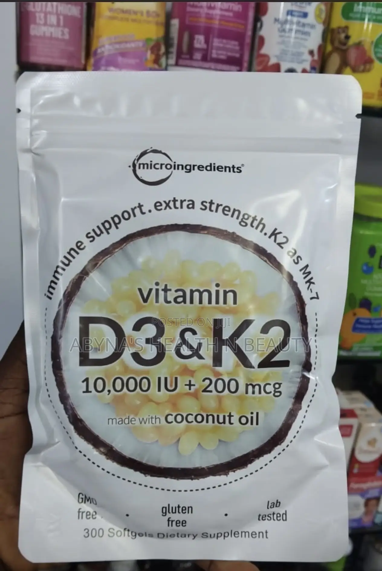 Vitamin D3 10,000iu (300 Softgels)
