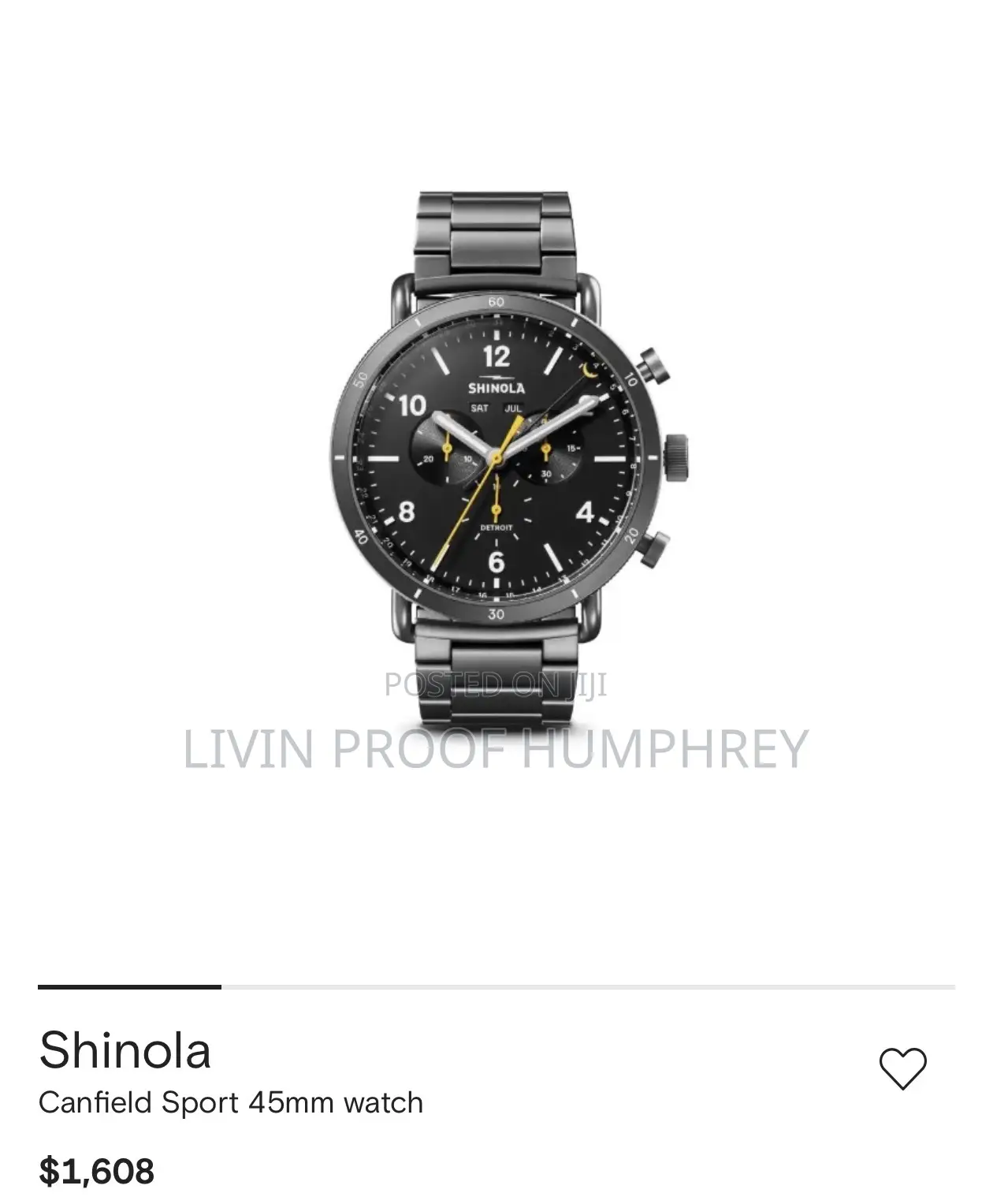 Shinola Canfield Sport Chronograph Watch