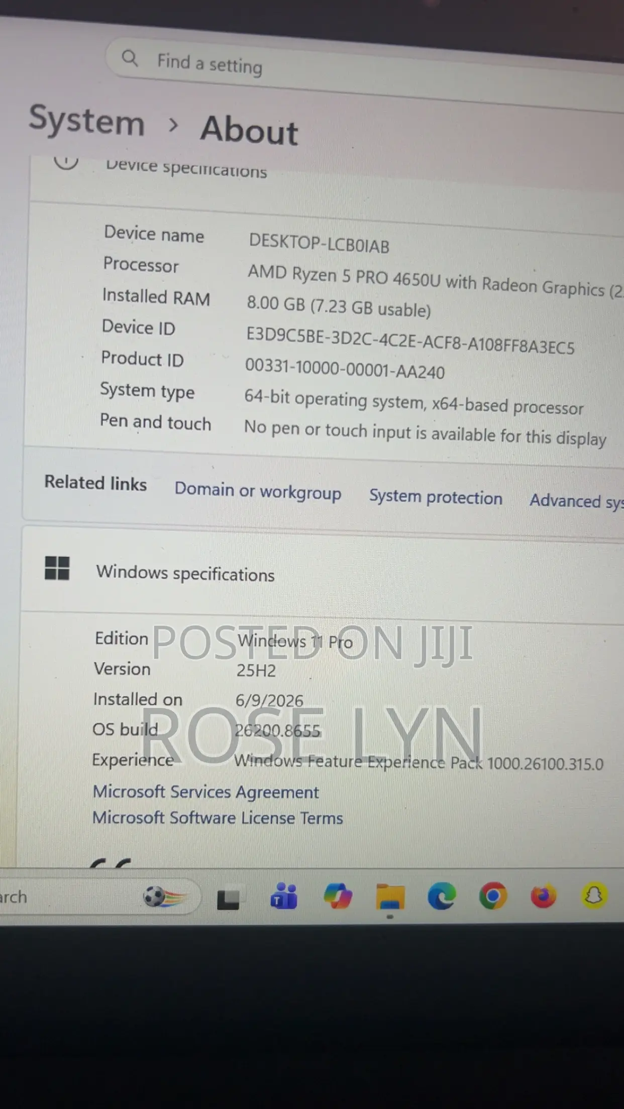 Laptop Lenovo ThinkPad X13 Gen 2 8GB AMD Ryzen 5 SSD 256GB