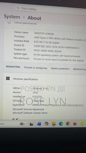Laptop Lenovo ThinkPad X13 Gen 2 8GB AMD Ryzen 5 SSD 256GB