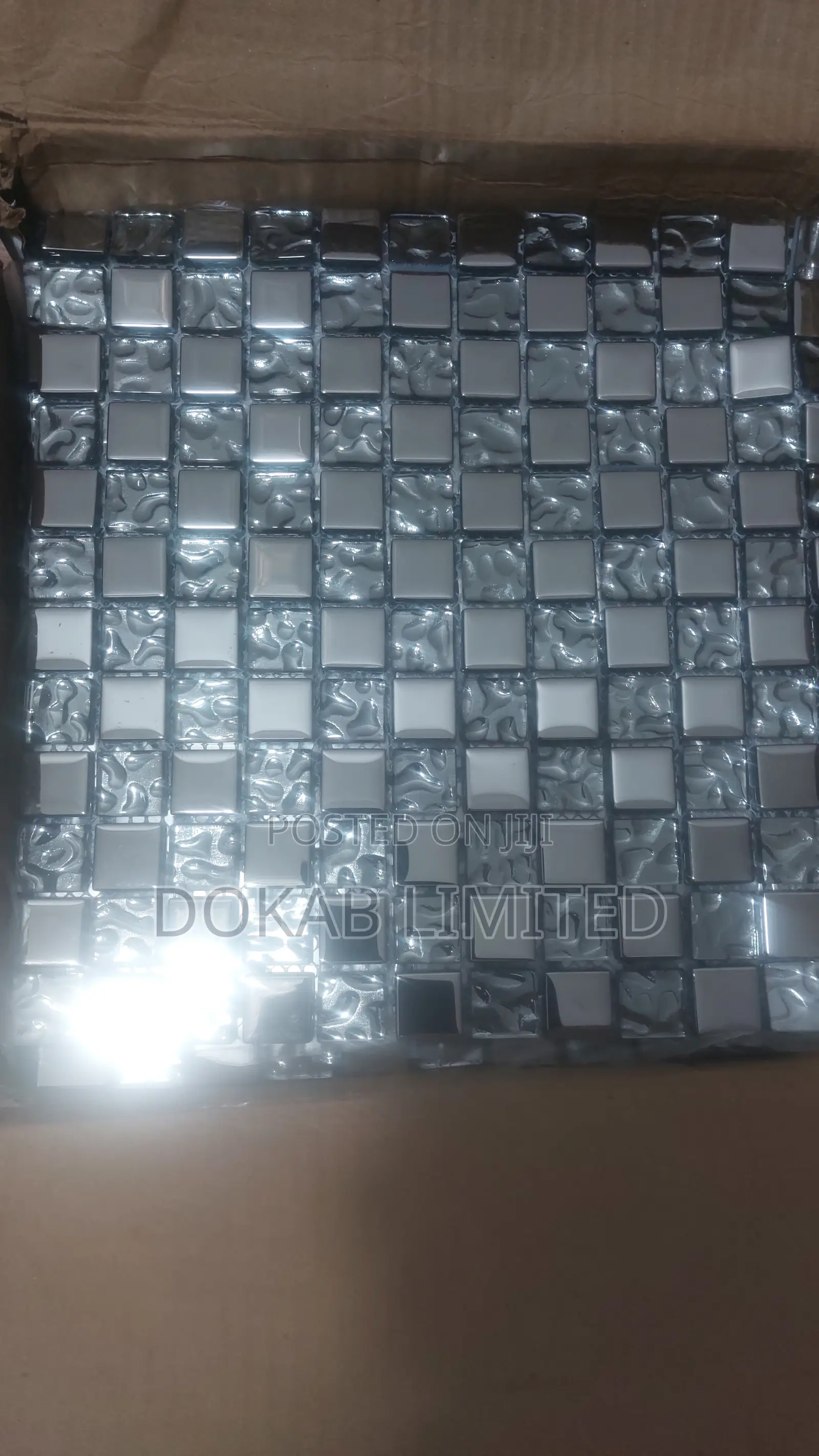 Silver Mosaic Tiles