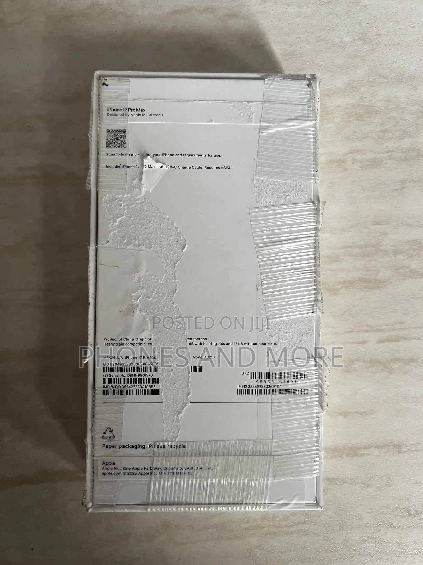 New Apple iPhone 17 Pro Max 256 GB Blue