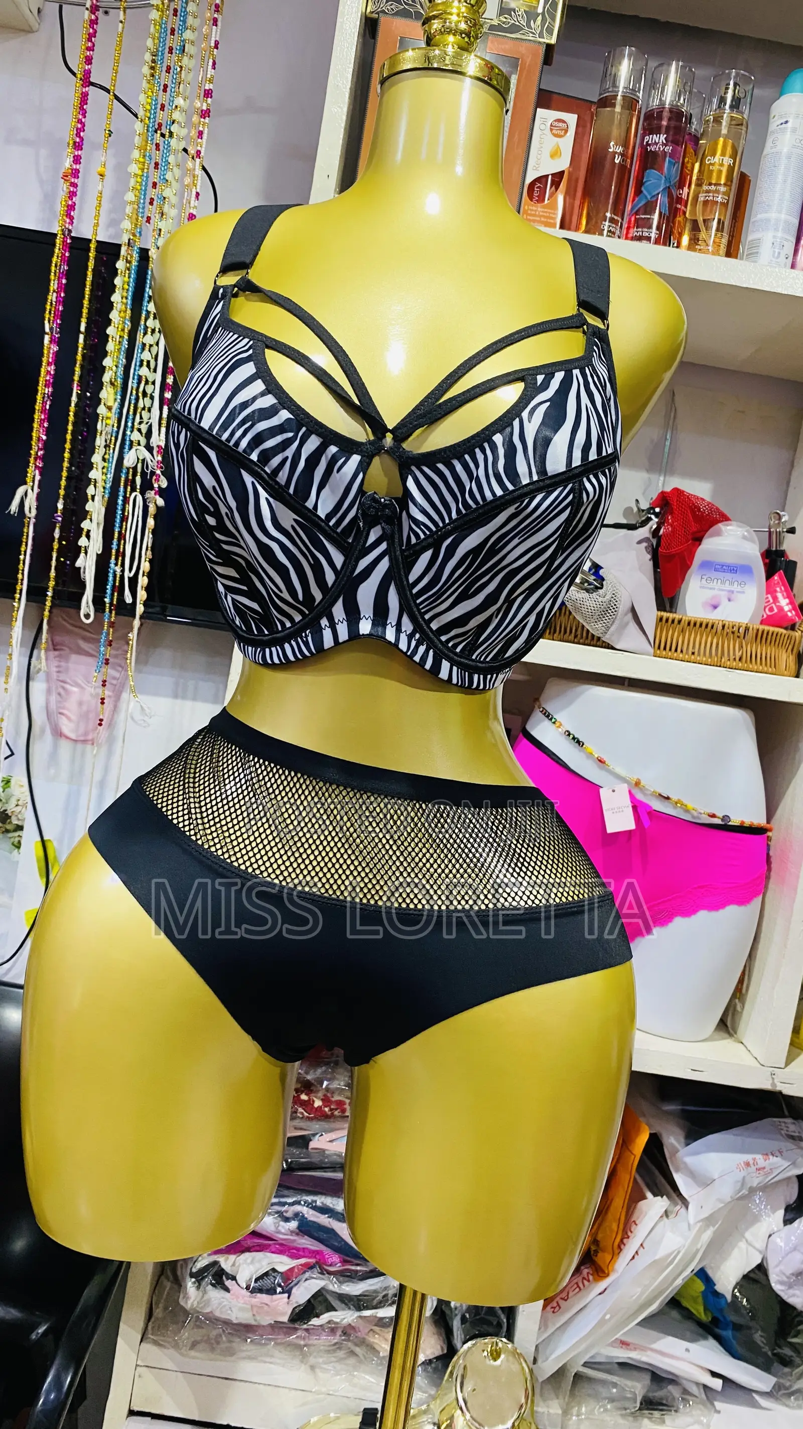 Animal Print Minimize/Harness Bra