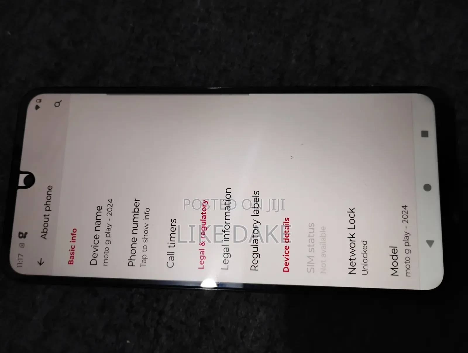 New Motorola Moto G 5G 64 GB Blue