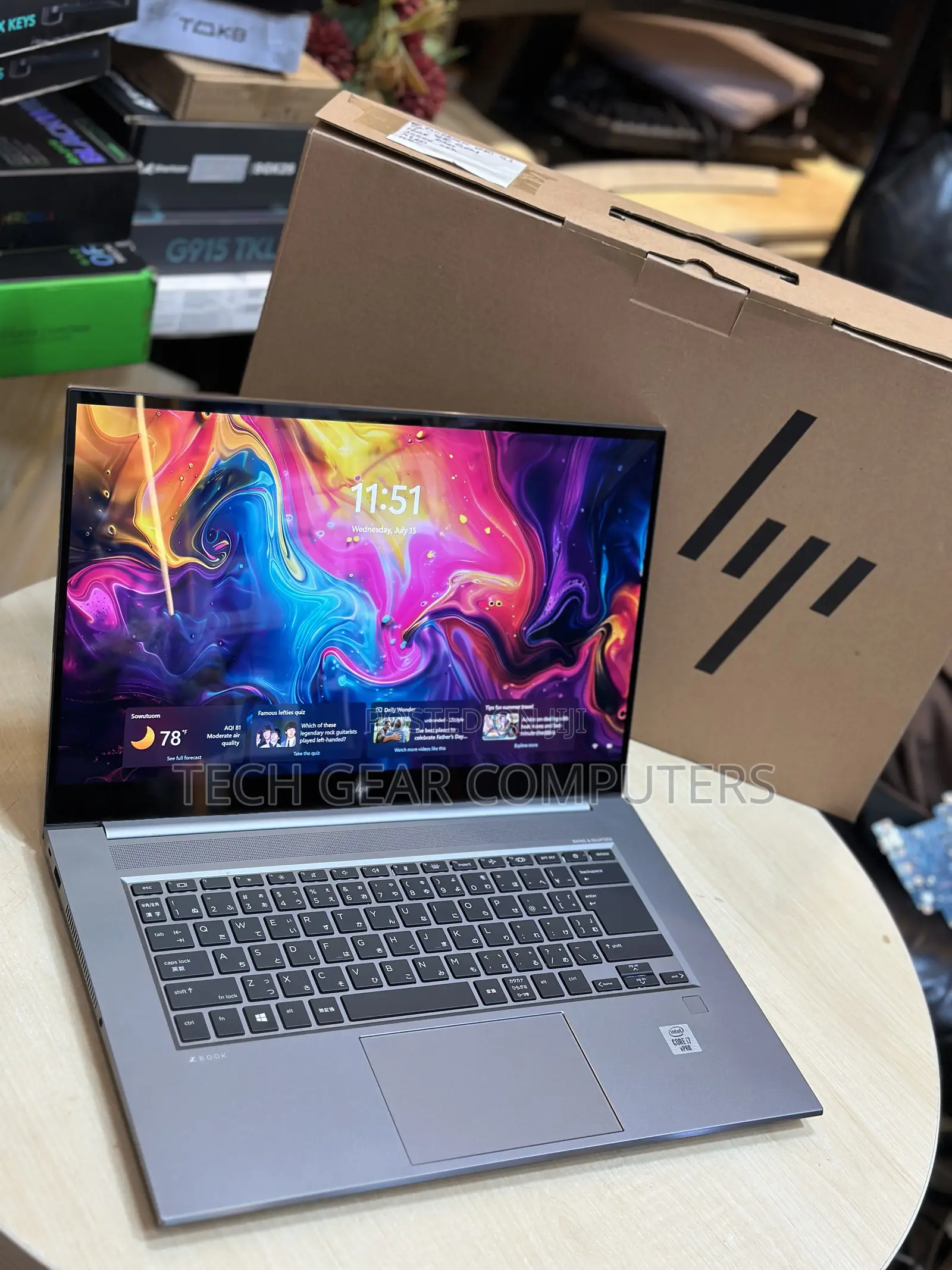 New Laptop HP ZBook Create G7 32GB Intel Core i7 SSD 1T