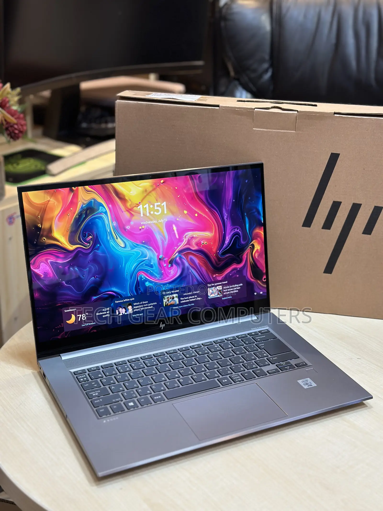New Laptop HP ZBook Create G7 32GB Intel Core i7 SSD 1T