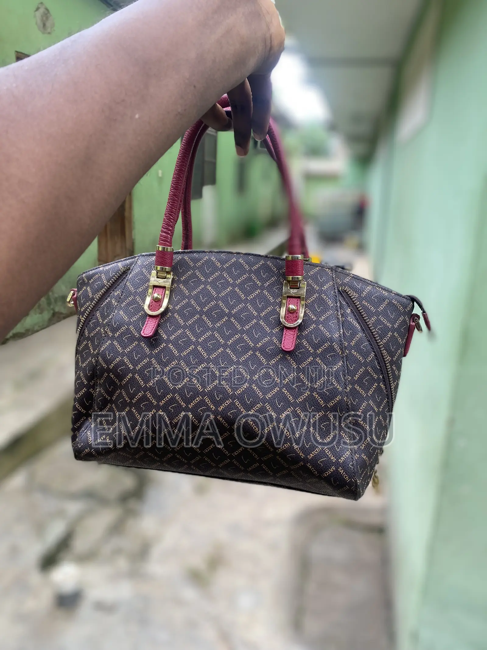 Burgundy Voyage Satchel