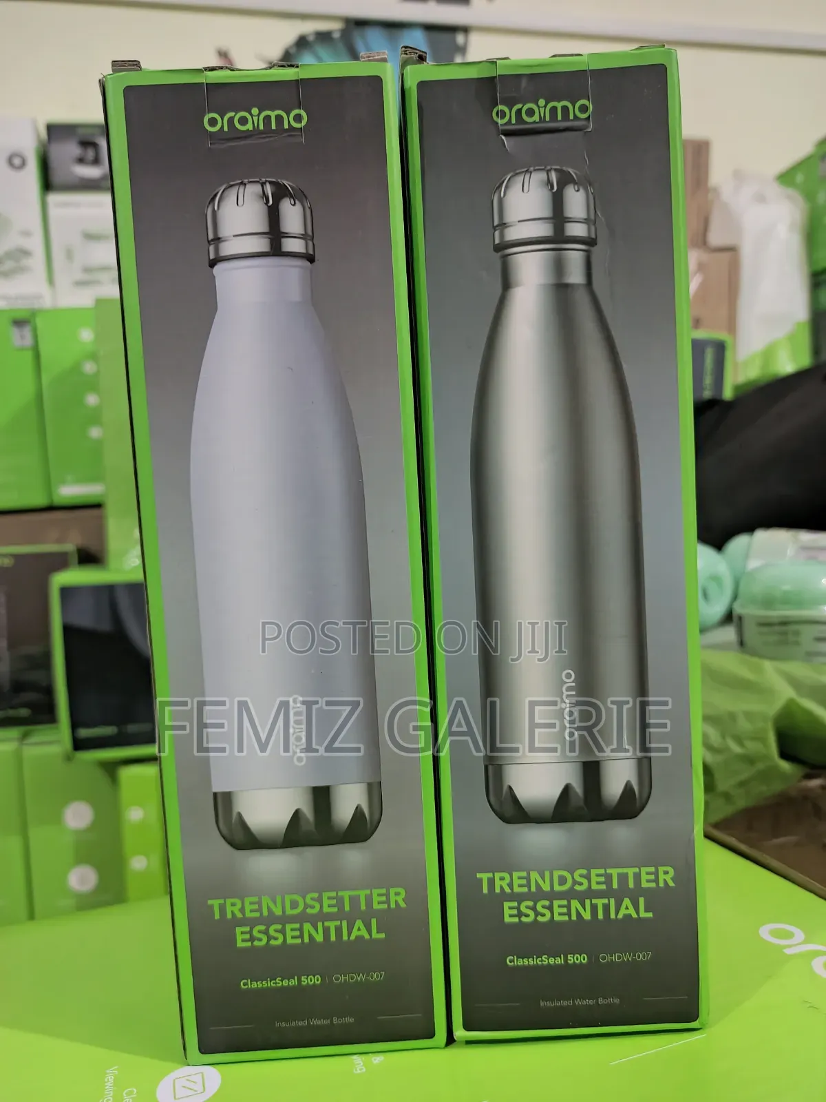 Oraimo ClassicSeal 500 500ml Compact Leakproof Insulated Water Bottle