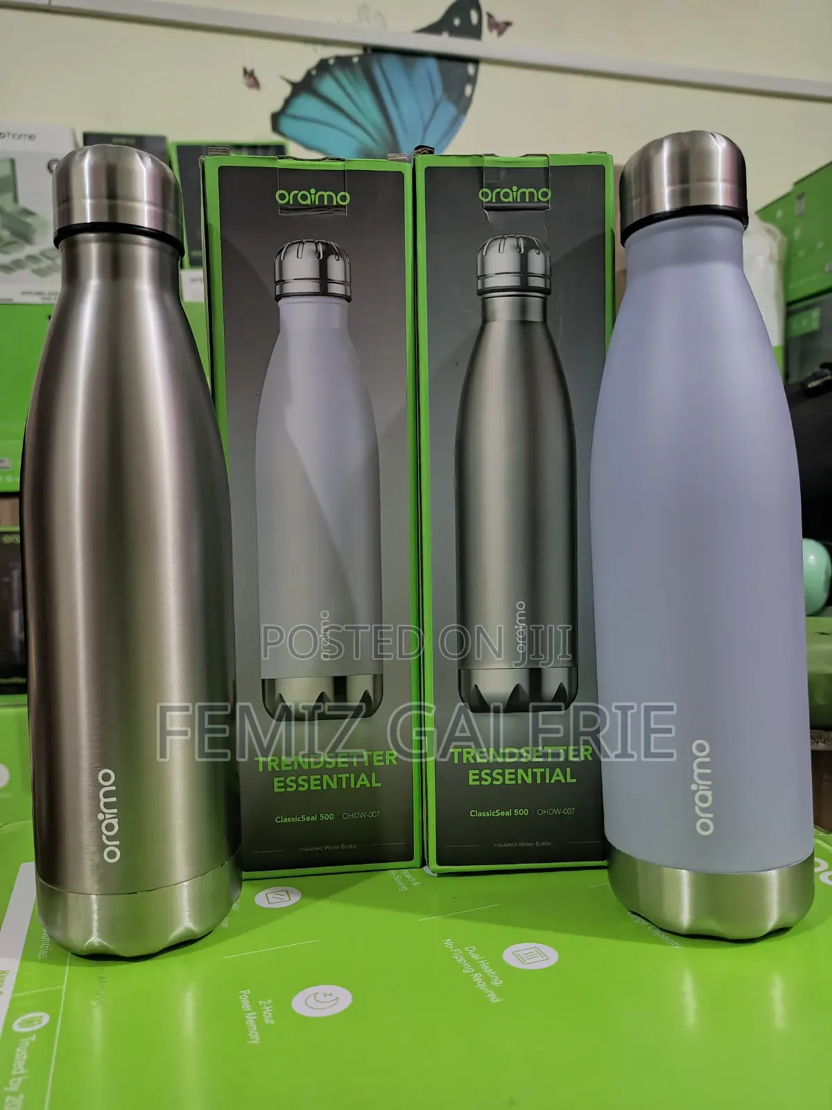 Oraimo ClassicSeal 500 500ml Compact Leakproof Insulated Water Bottle