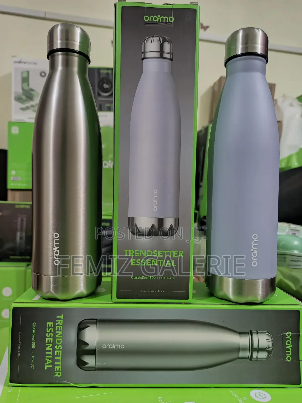 Oraimo ClassicSeal 500 500ml Compact Leakproof Insulated Water Bottle