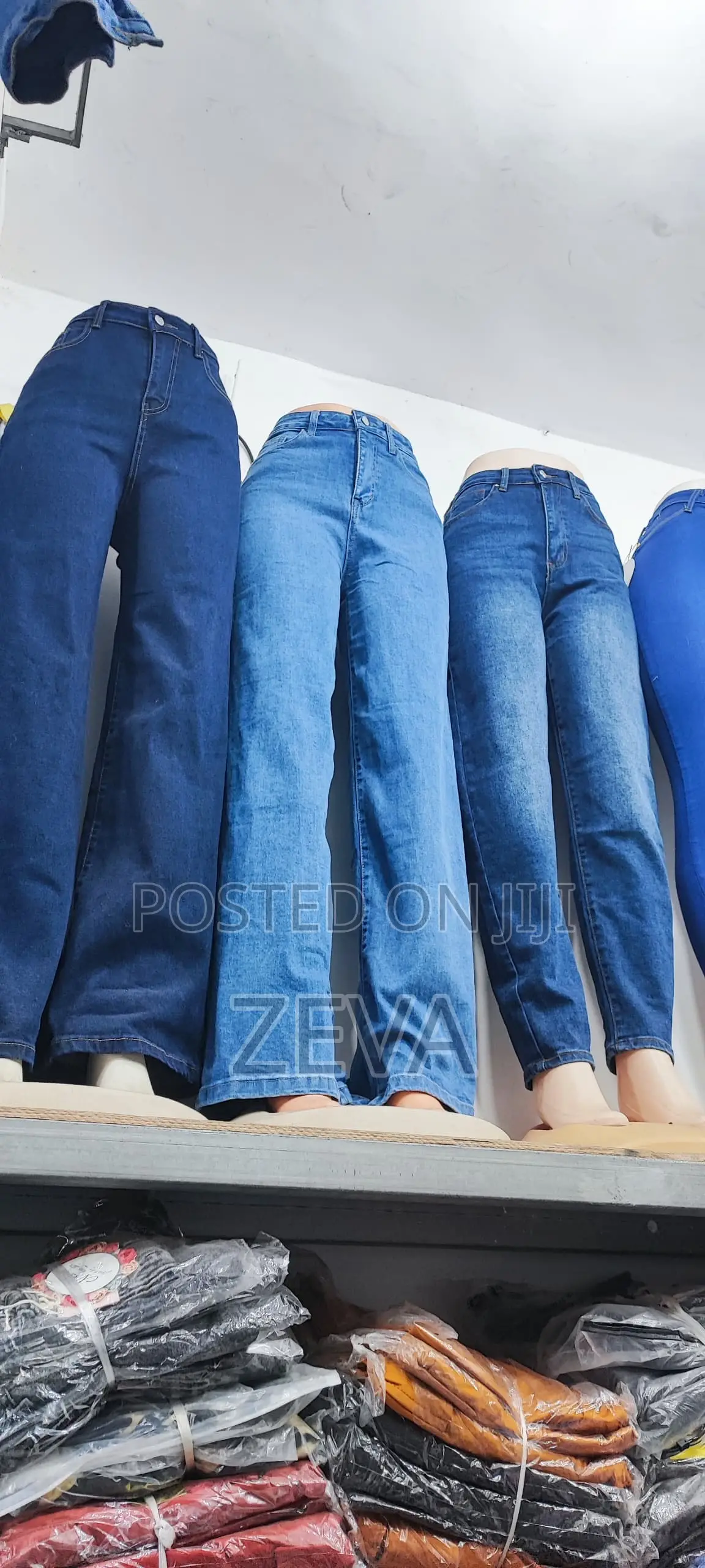 Wide Leg Jeans Trousers
