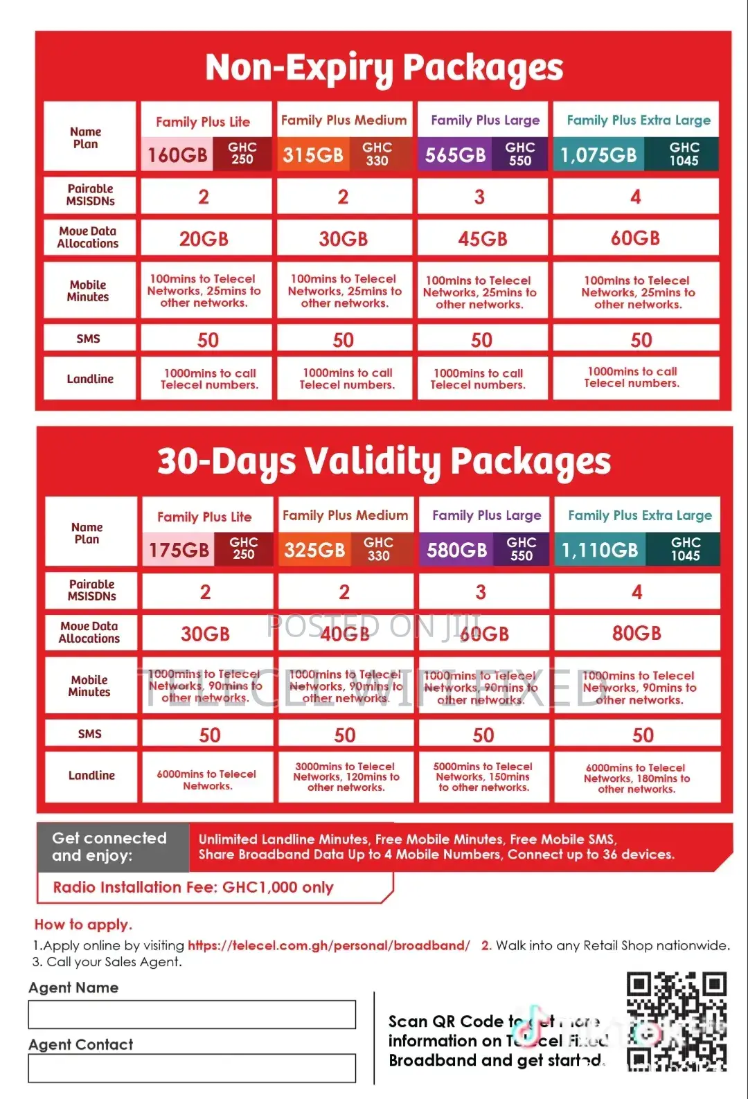 Telecel Fiber Broadband Internet Connection