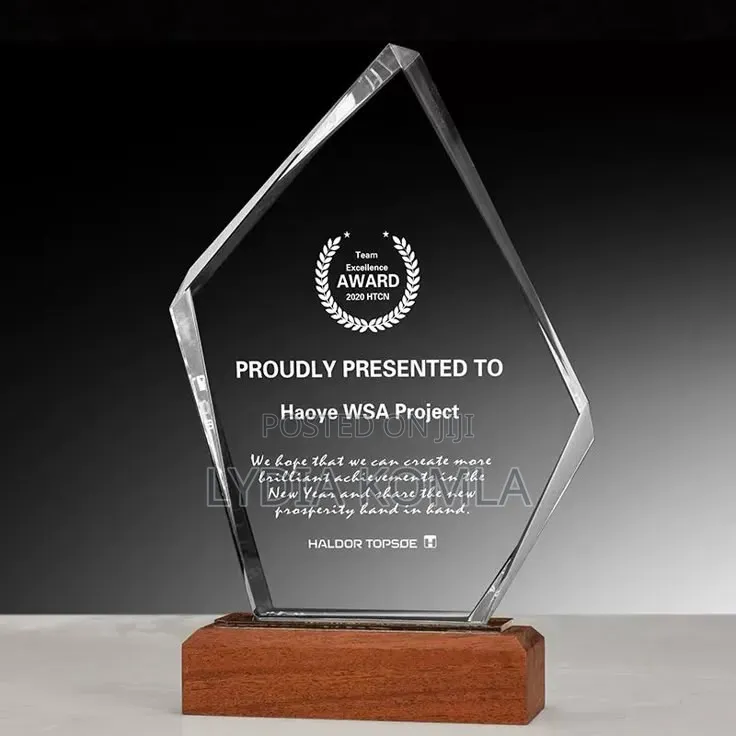 Crystal Plaque With Branding