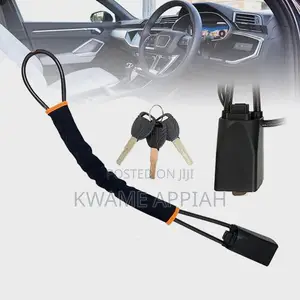 Steering Wheel Lock ~ Anti-Theft Steel Cable