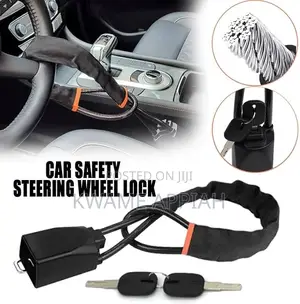 Steering Wheel Lock ~ Anti-Theft Steel Cable