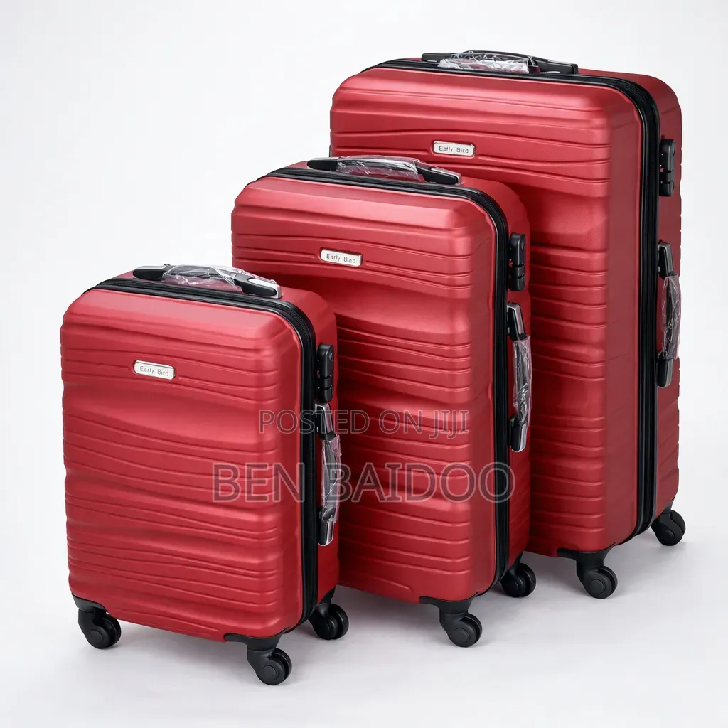 Plastic Travelling Bags 3in1 (3 Set Solid Travelling Luggage)