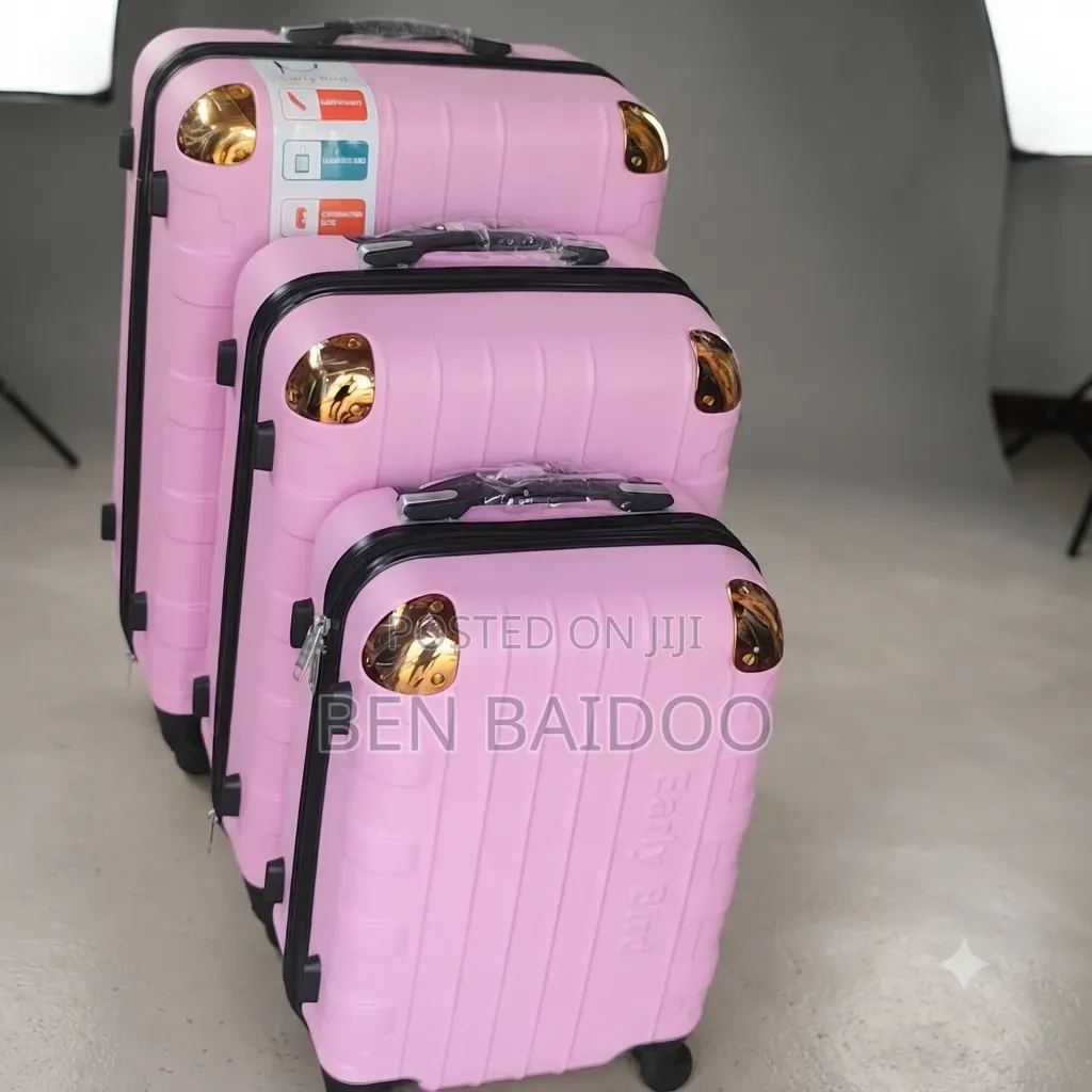 Plastic Travelling Bags 3in1 (3 Set Solid Travelling Luggage)