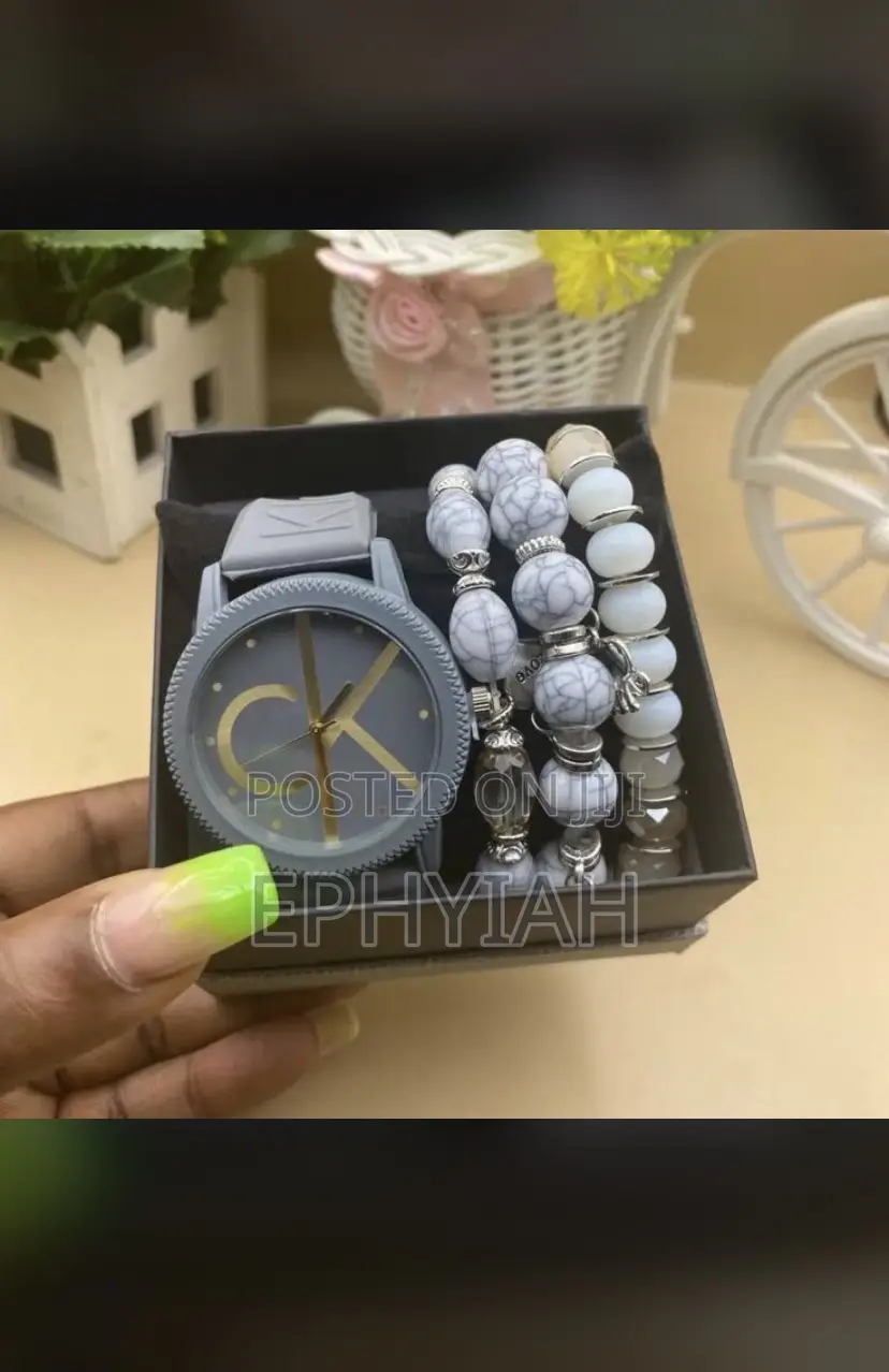 Beaded Bracelet With Watch