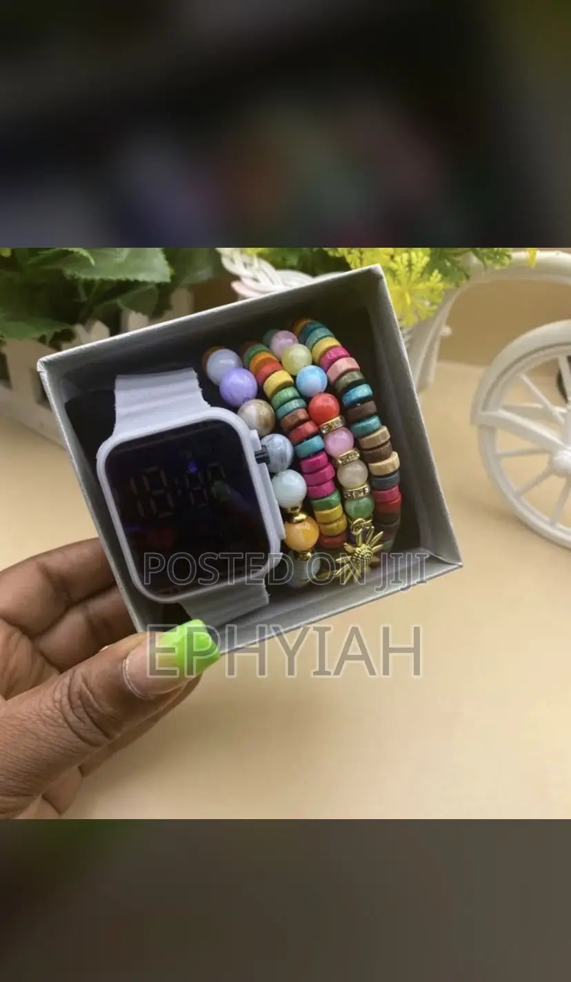 Beaded Bracelet With Watch