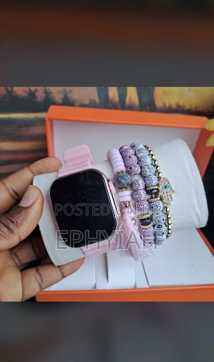 Beaded Bracelet With Watch