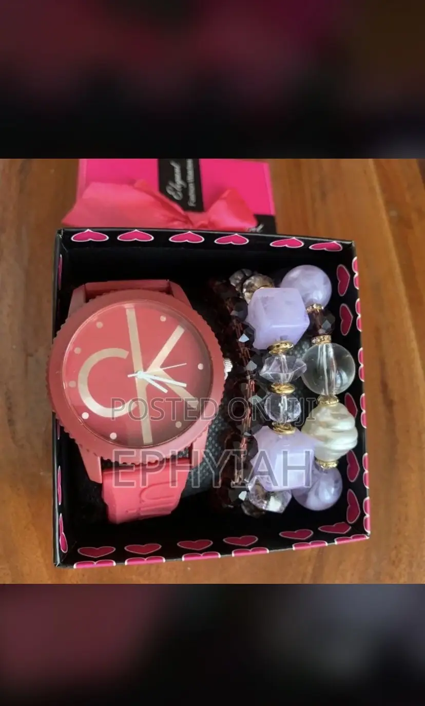 Beaded Bracelet With Watch