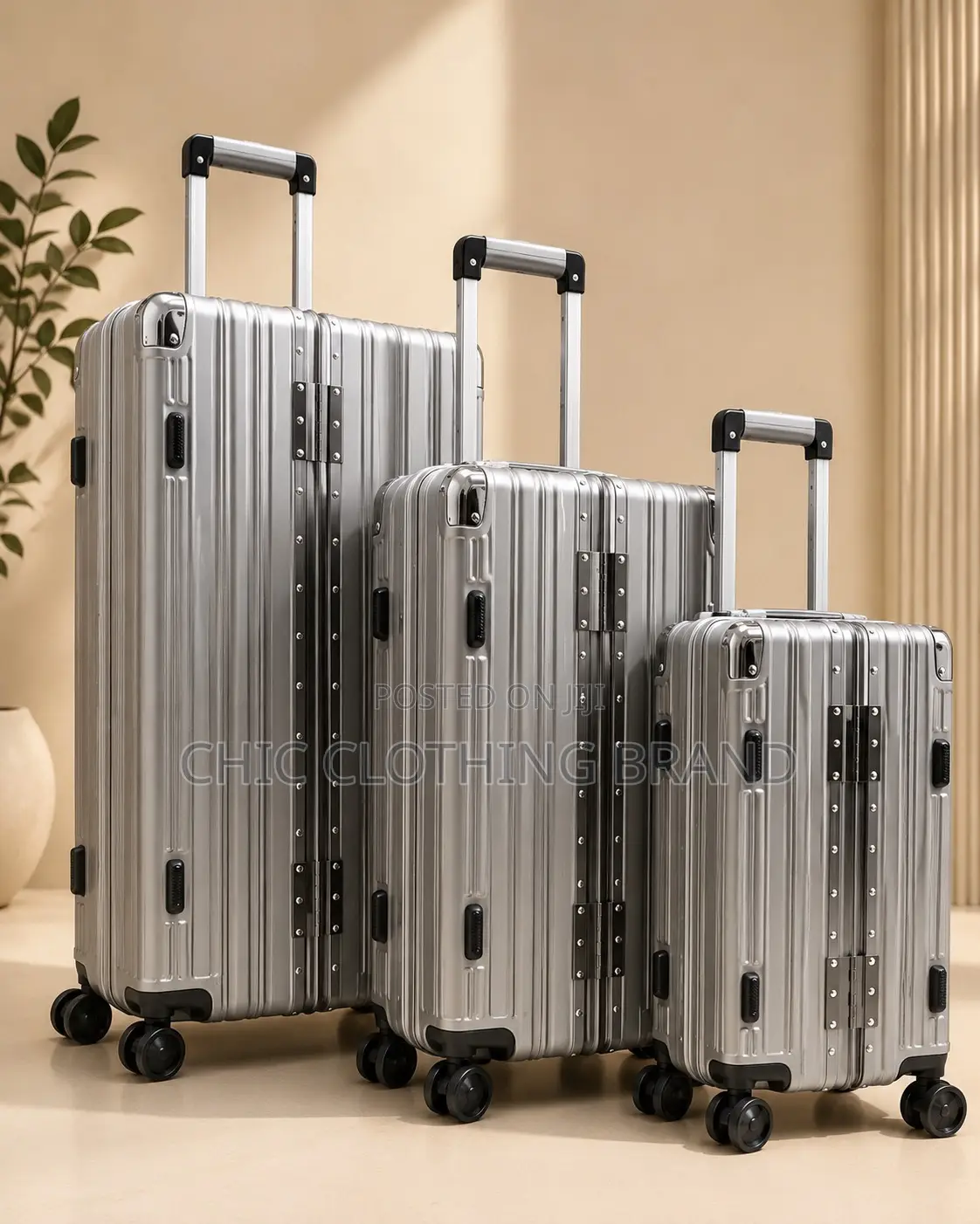 3-Piece Premium Hard Shell Travel Luggage Set With TSA Lock 360 Wheel