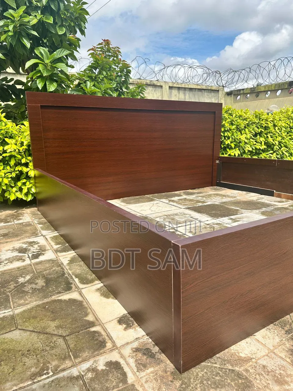 King Size Bedframe Made With Laminated Boards