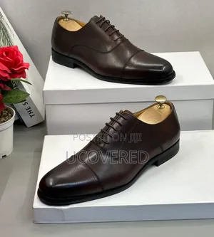 Berluti Brown Cap-Toe Oxford Shoes