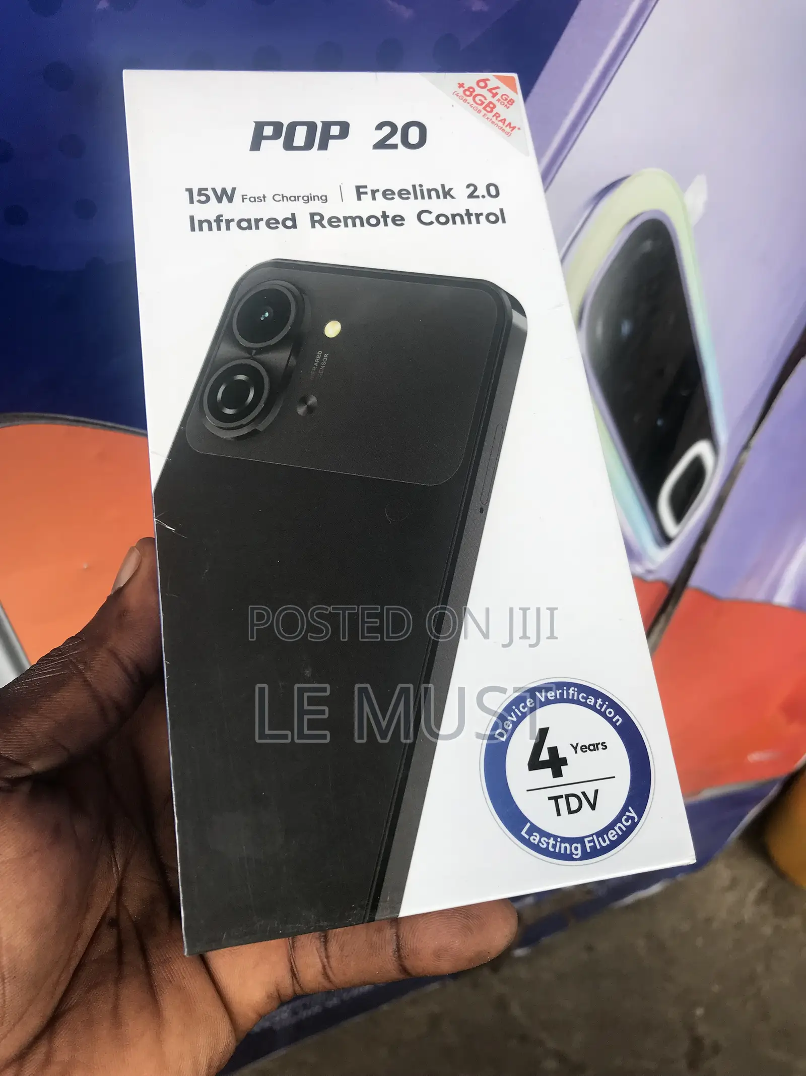 New Tecno Pop 20 128 GB Black