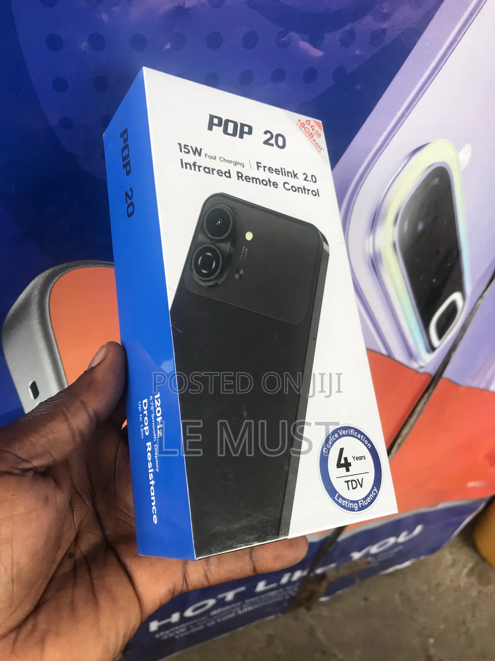 New Tecno Pop 20 128 GB Black