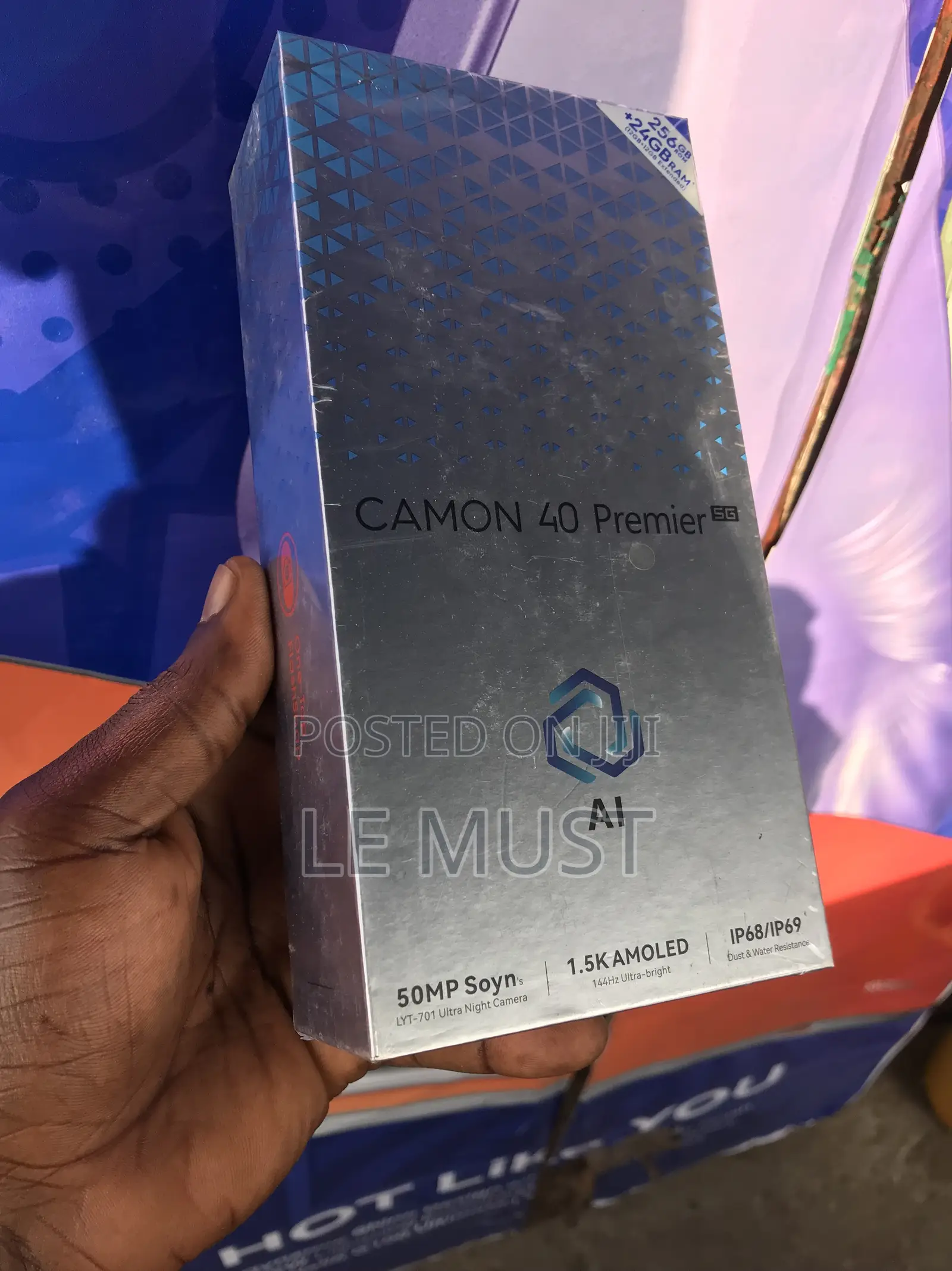 New Tecno Camon 40 Premier 256 GB Black