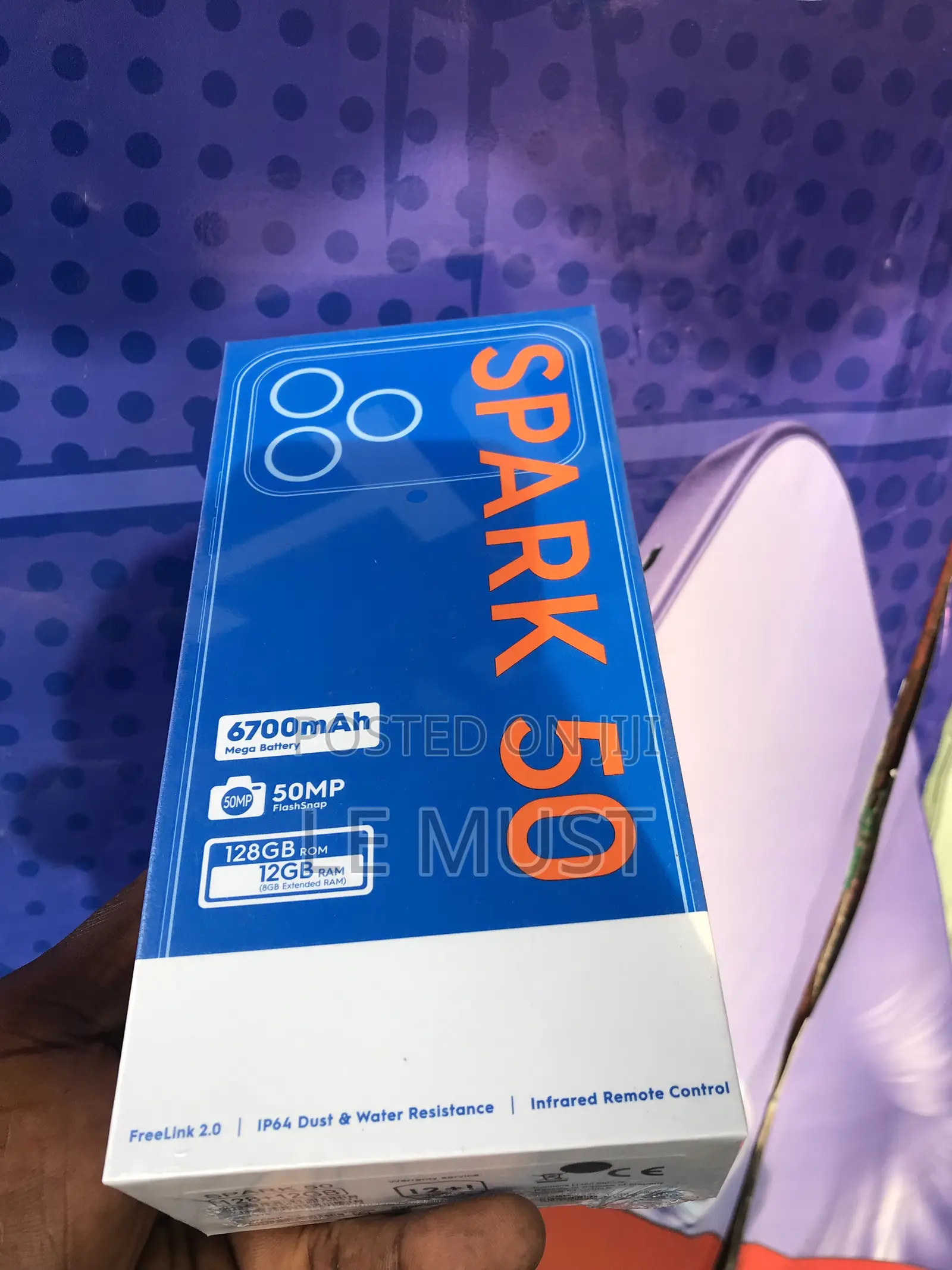 New Tecno Spark 50 128 GB Black
