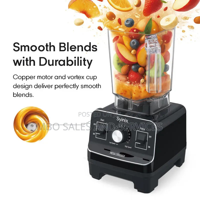 Unbreakable Crusher Blender - Power to Blend All (Pure Copper Motor)