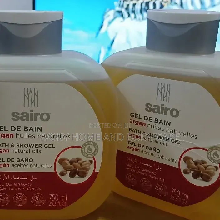 Sairo Bath and Shower Gel. Argan Natural Oils