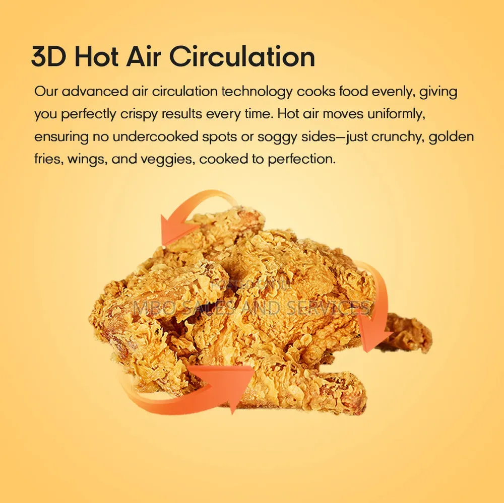 Syinix Digital Air FRYER 3D Heat Circulation Nonstick and Odor Free