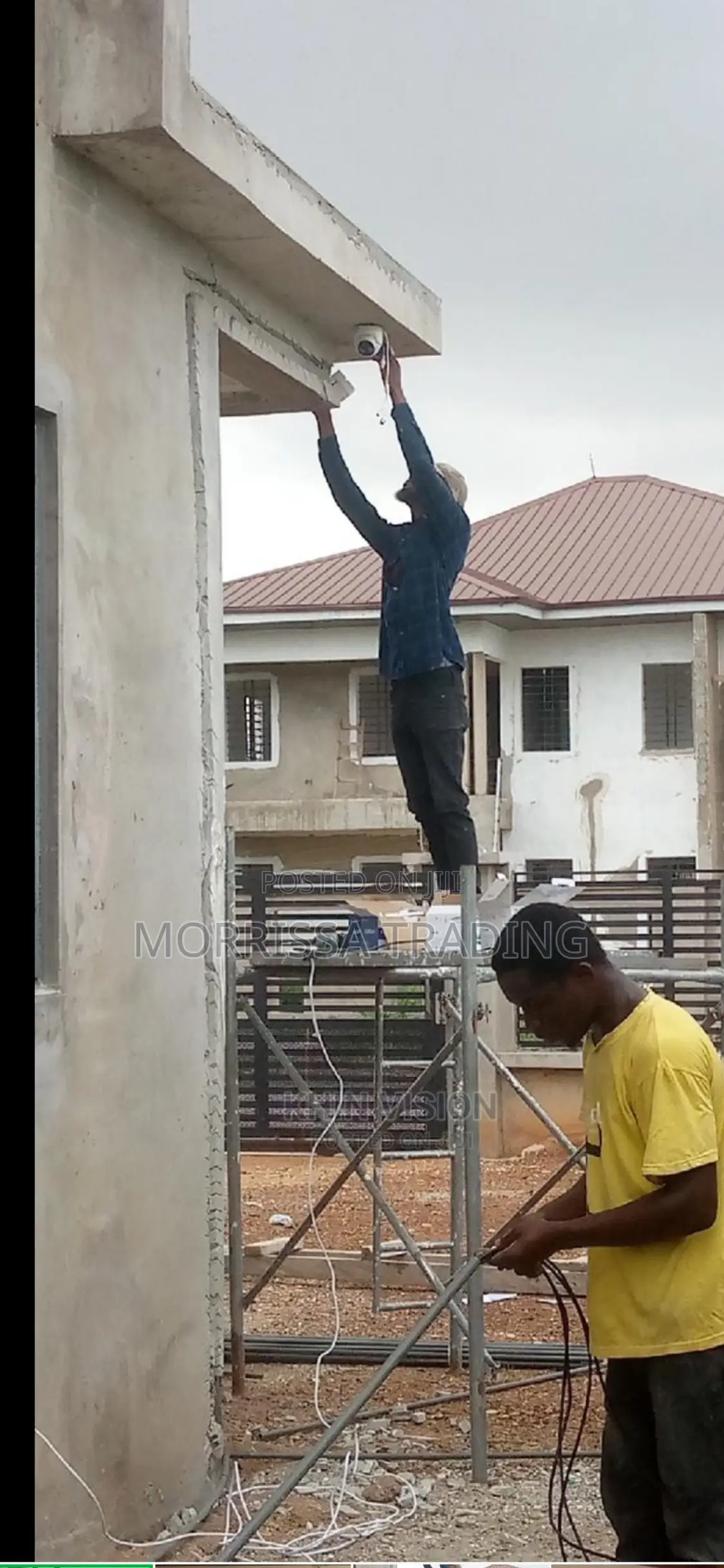 CCTV Camera and Razor Fencing Installation