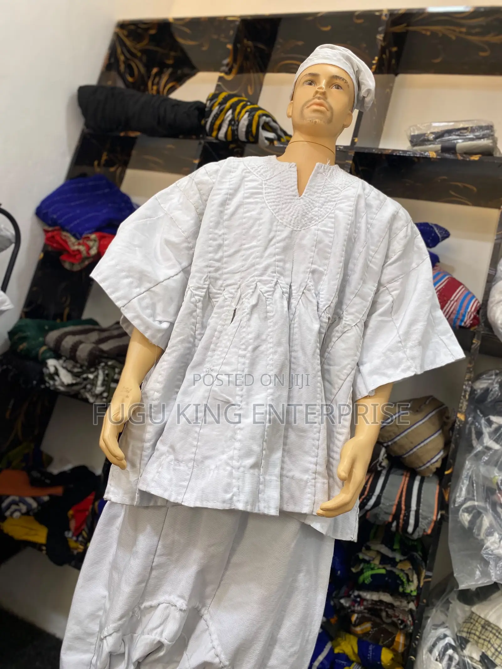 All White Fugu Wear Both for Men and Women