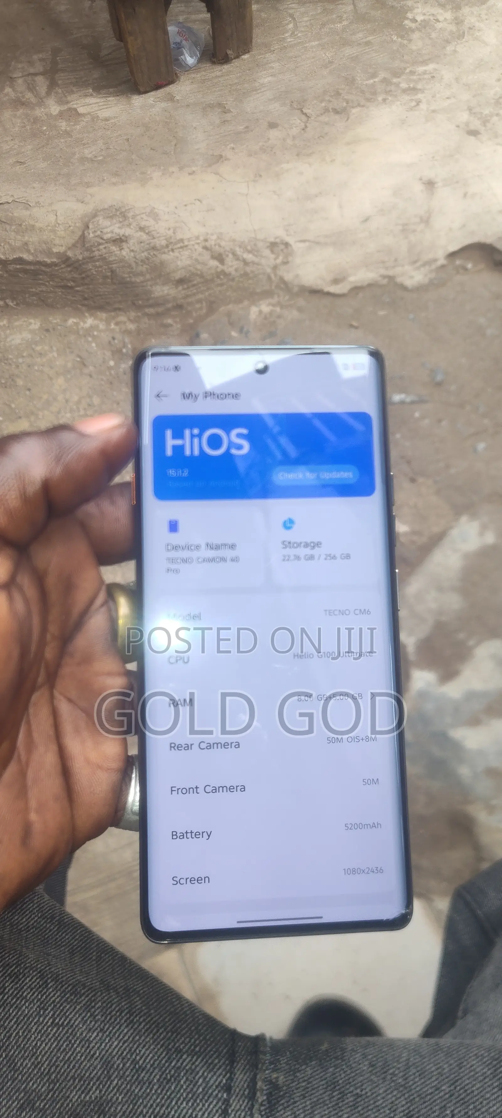 Tecno Camon 40 Pro 5G 256 GB Black