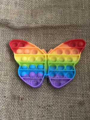 Rainbow Butterfly Pop It Fidget Toy - Stress Relief Sensory Toy