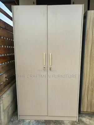 Foreign Wood Laminated 2 Doors Wardrobe.