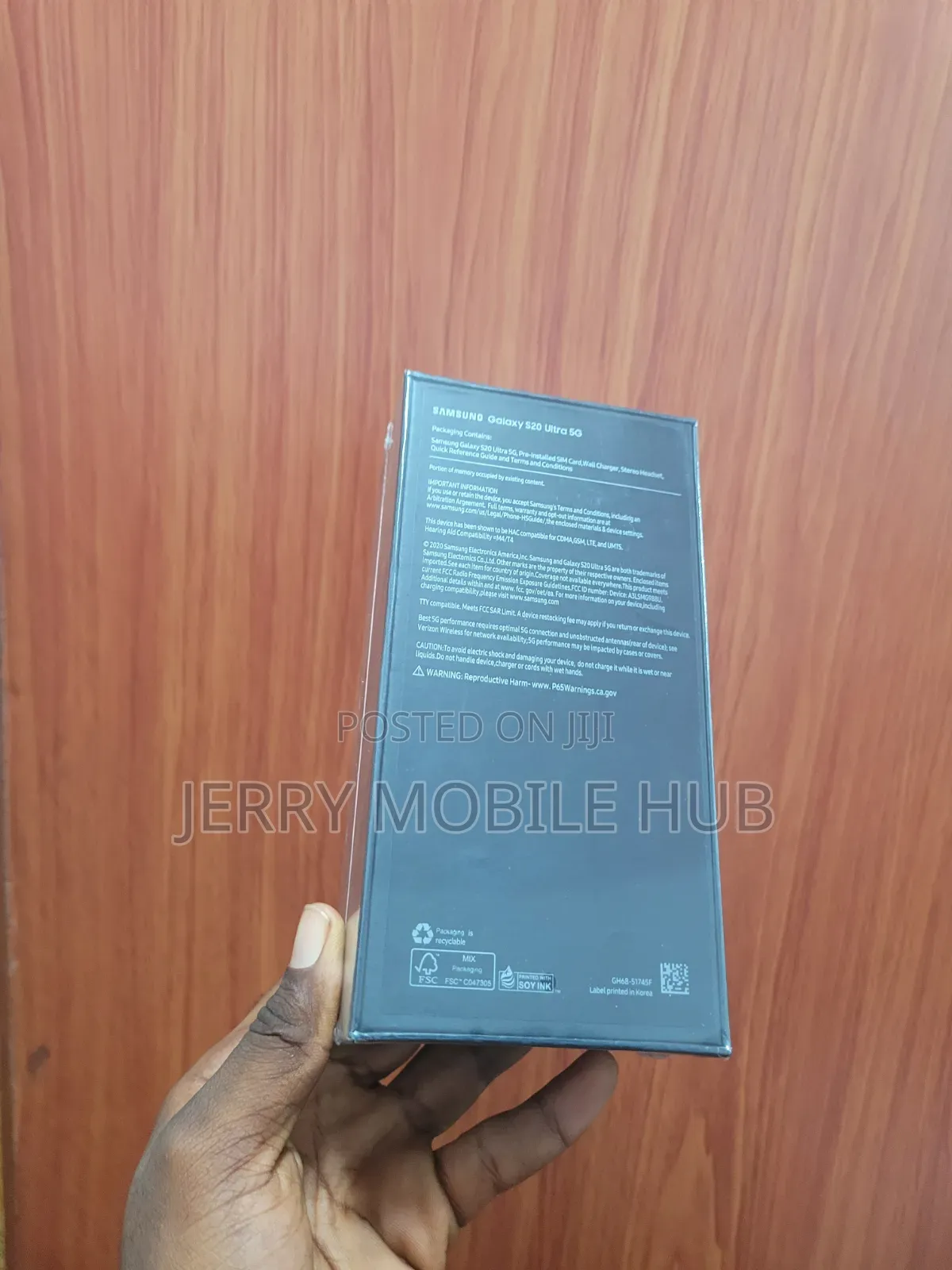 New Samsung Galaxy S20 Ultra 5G 128 GB Black