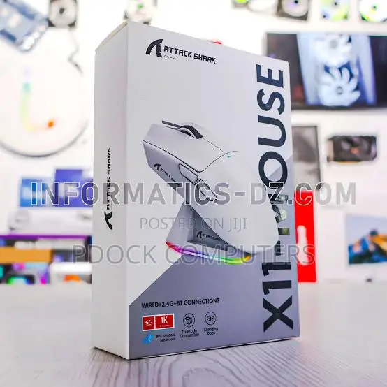 ATTACK SHARK X11 Lightweight Wireless Gaming Mouse, RGB Charging Dock