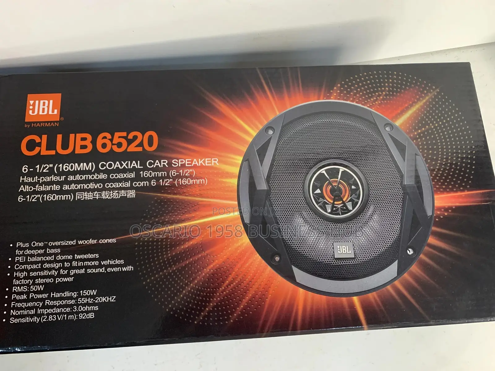 JBL Club 6520 6.5” Coaxial Car Speakers