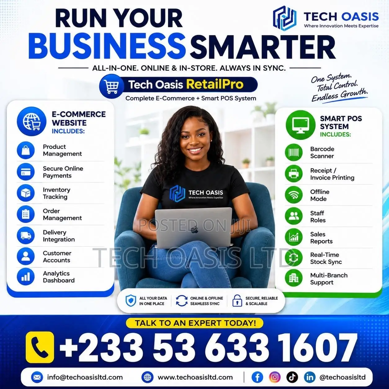 All-in-One System: A Professional Website + Smart POS System