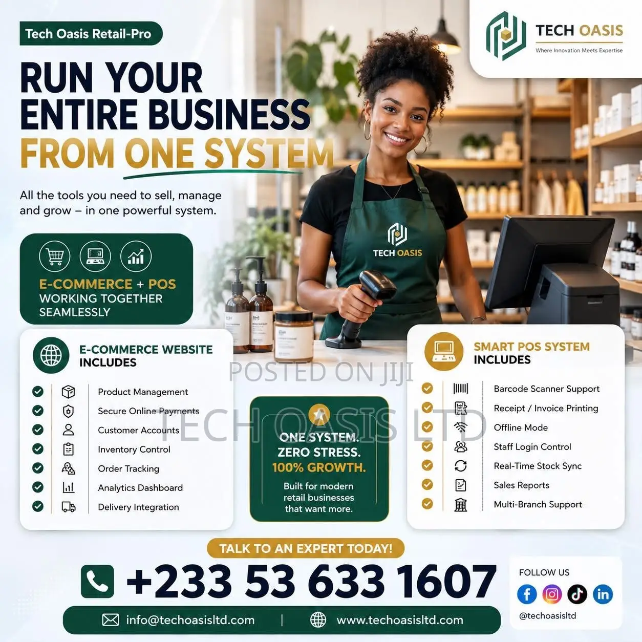 All-in-One System: A Professional Website + Smart POS System