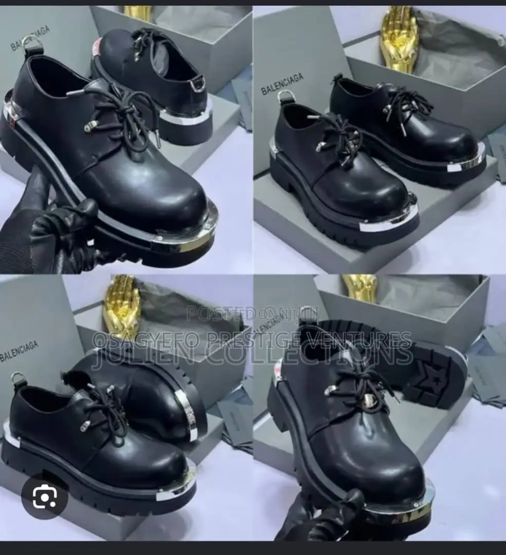 High-Gloss Patent Leather Finish Oxfords Shoes