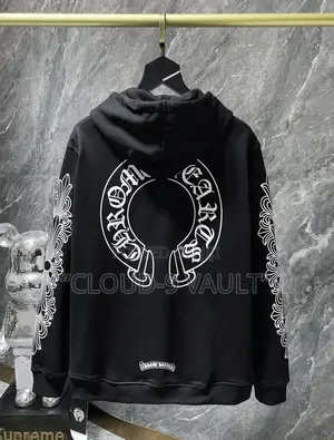 Chrome Hearts Zip Up Hoodie F**Kyou Horseshoe Floral Sleeve