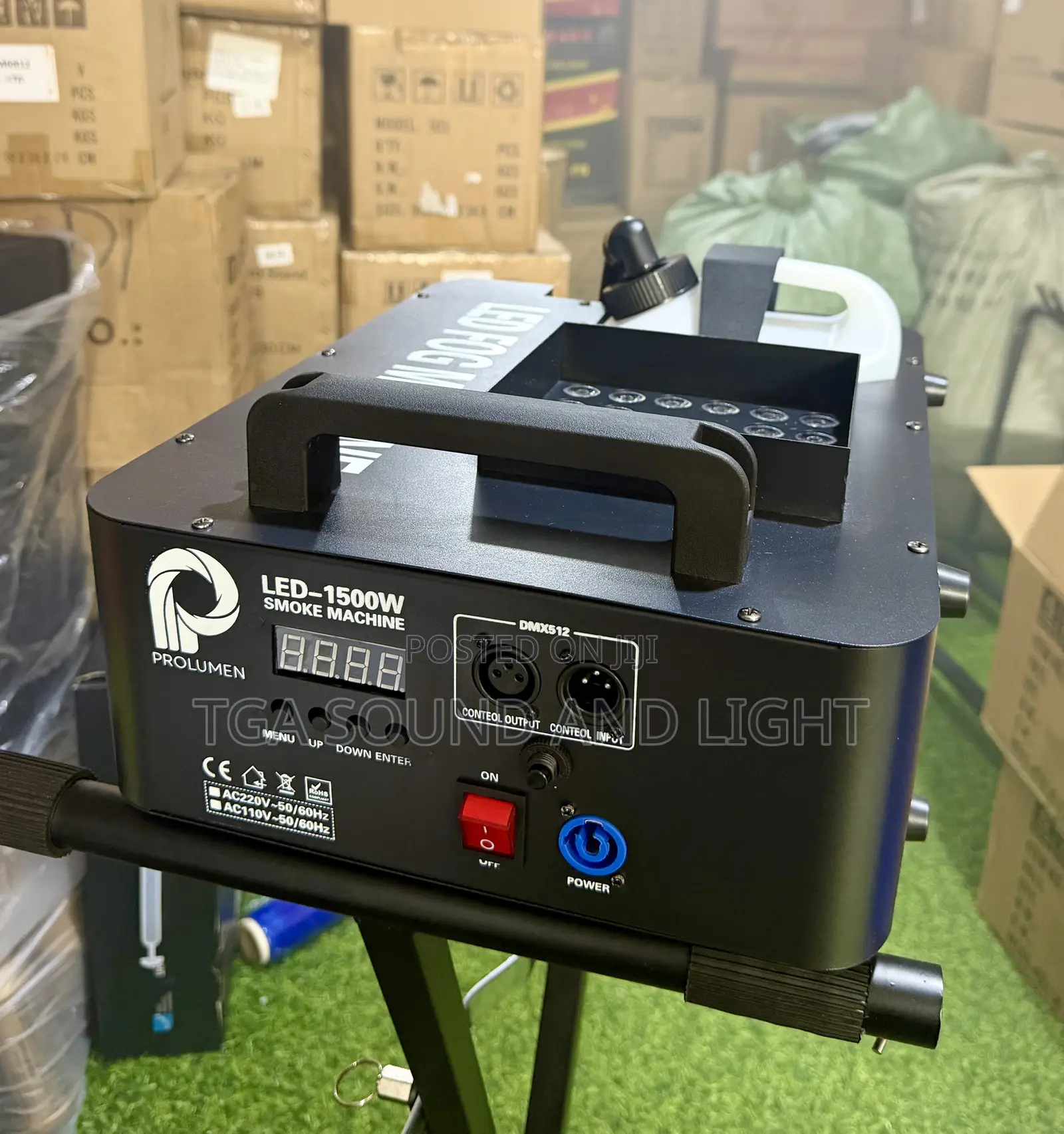 Prolumen Vertical Jet Smoke Machine With LED[1500 Watts]