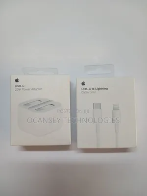 Original iPhone 20W 3-Pin Fast Head With Type-C to Lightning 2m Cable