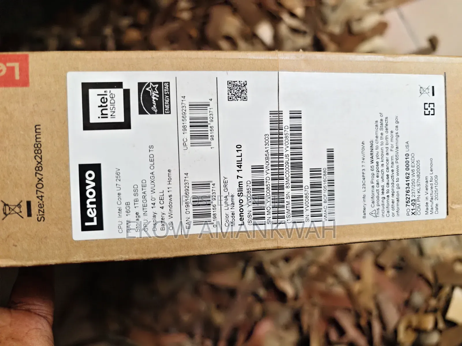 New Laptop Lenovo 16GB Intel Core Ultra 7 SSD 1T